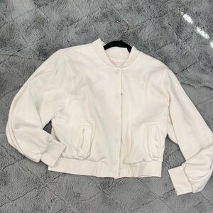 Victoria's Secret Cream Bomber Jacket